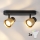 Brilagi - LED RGBW димируемо точково осветително тяло NUGGET 2xGU10/4,8W/230V 3000K черно/златисто + дистанционно управление