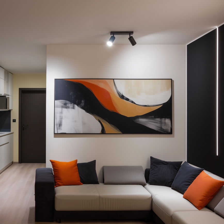 Brilagi - LED RGBW димируемо точково осветително тяло SELE 2xGU10/4,8W/230V 3000K антрацит + дистанционно управление