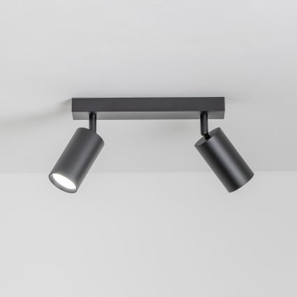Brilagi - LED RGBW димируемо точково осветително тяло SELE 2xGU10/4,8W/230V 3000K черно + дистанционно управление