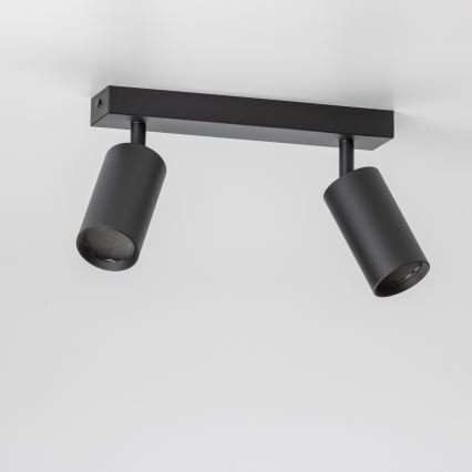 Brilagi - LED RGBW димируемо точково осветително тяло SELE 2xGU10/4,8W/230V 3000K черно + дистанционно управление