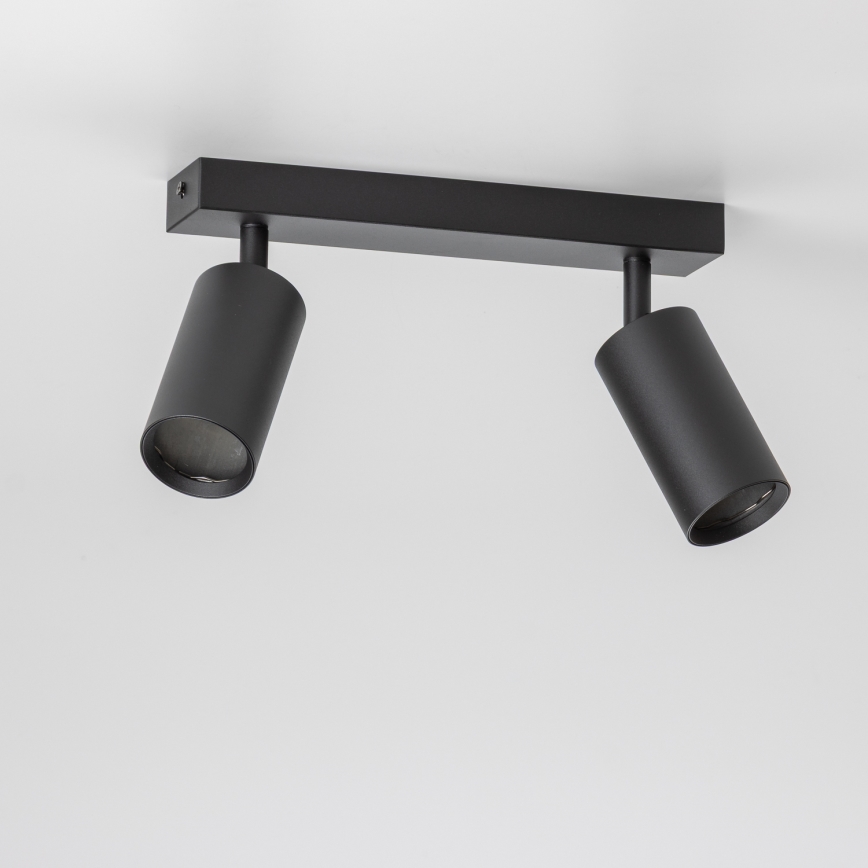 Brilagi - LED RGBW димируемо точково осветително тяло SELE 2xGU10/4,8W/230V 3000K черно + дистанционно управление