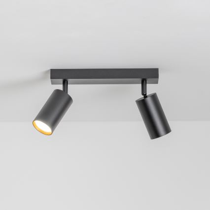 Brilagi - LED RGBW димируемо точково осветително тяло SELE 2xGU10/6W/230V 3000K черно/златисто + дистанционно управление