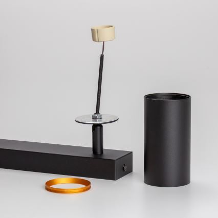 Brilagi - LED RGBW димируемо точково осветително тяло SELE 2xGU10/6W/230V 3000K черно/златисто + дистанционно управление