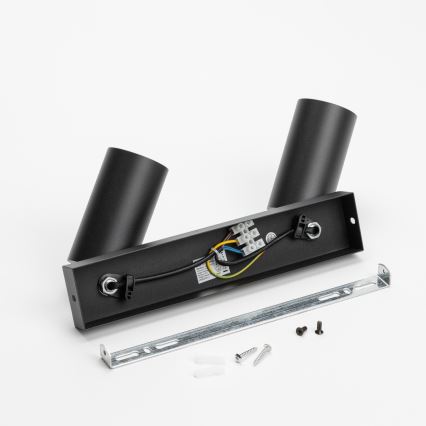 Brilagi - LED RGBW димируемо точково осветително тяло SELE 2xGU10/6W/230V 3000K черно/златисто + дистанционно управление