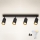 Brilagi - LED RGBW димируемо точково осветително тяло SELE 4xGU10/4,8W/230V 3000K черно/златисто + дистанционно управление