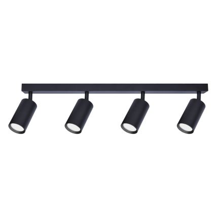 Brilagi - LED RGBW димируемо точково осветително тяло SELE 4xGU10/4,8W/230V 3000K черно + дистанционно управление