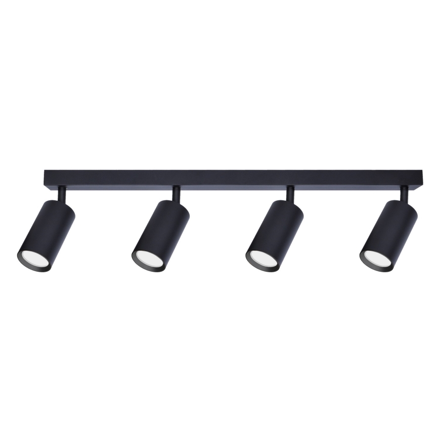 Brilagi - LED RGBW димируемо точково осветително тяло SELE 4xGU10/4,8W/230V 3000K черно + дистанционно управление