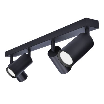 Brilagi - LED RGBW димируемо точково осветително тяло SELE 4xGU10/4,8W/230V 3000K черно + дистанционно управление