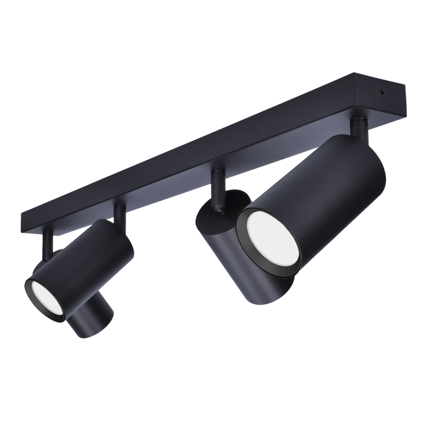 Brilagi - LED RGBW димируемо точково осветително тяло SELE 4xGU10/4,8W/230V 3000K черно + дистанционно управление