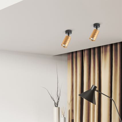 Brilagi - LED RGBW димируемо точково осветително тяло SELE DIAMANT 1xGU10/4,8W/230V златно + дистанционно управление
