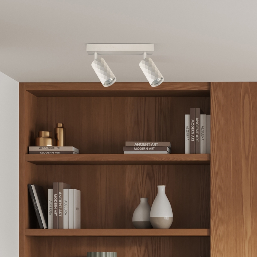 Brilagi - LED RGBW димируемо точково осветително тяло SELE DIAMANT 2xGU10/6,5W/230V 2700-6500K Wi-Fi бяло