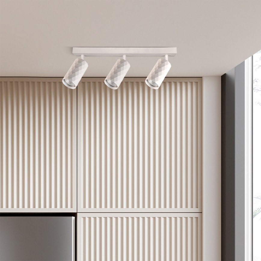 Brilagi - LED RGBW димируемо точково осветително тяло SELE DIAMANT 3xGU10/4,8W/230V 3000K бяло + дистанционно управление