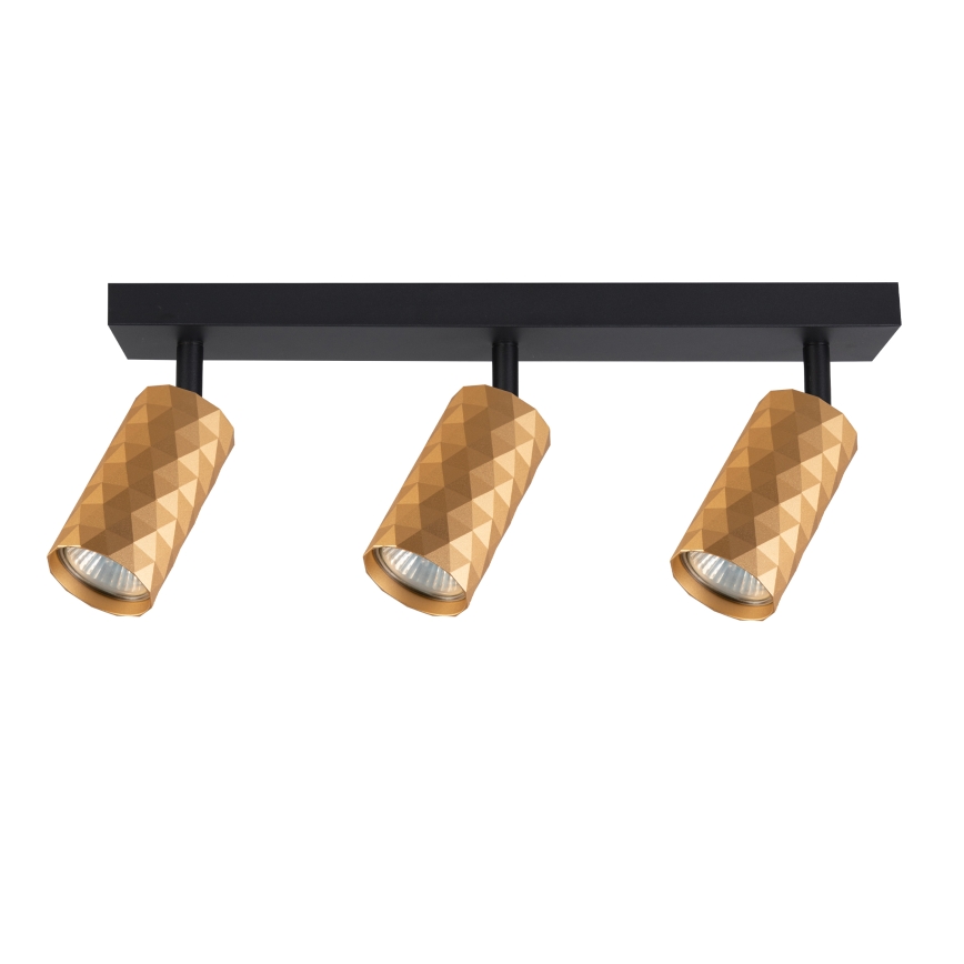 Brilagi - LED RGBW димируемо точково осветително тяло SELE DIAMANT 3xGU10/4,8W/230V 3000K златисто + дистанционно управление