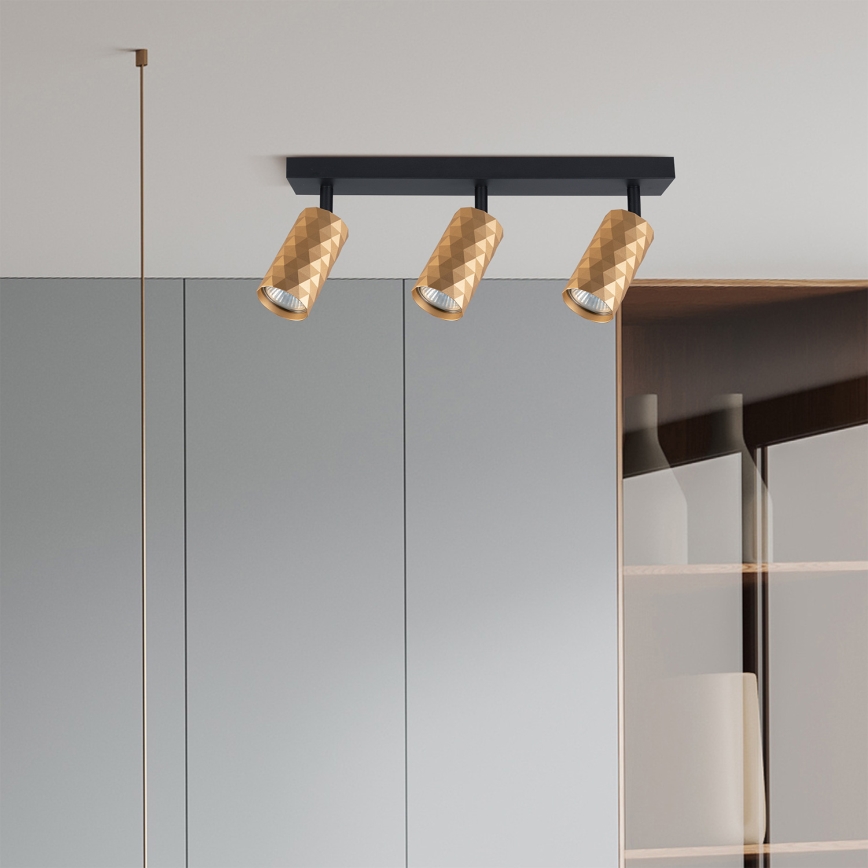 Brilagi - LED RGBW димируемо точково осветително тяло SELE DIAMANT 3xGU10/6W/230V 3000K Wi-Fi златисто