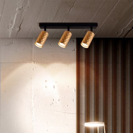 Brilagi - LED RGBW димируемо точково осветително тяло SELE DIAMANT 3xGU10/6W/230V 3000K Wi-Fi златисто