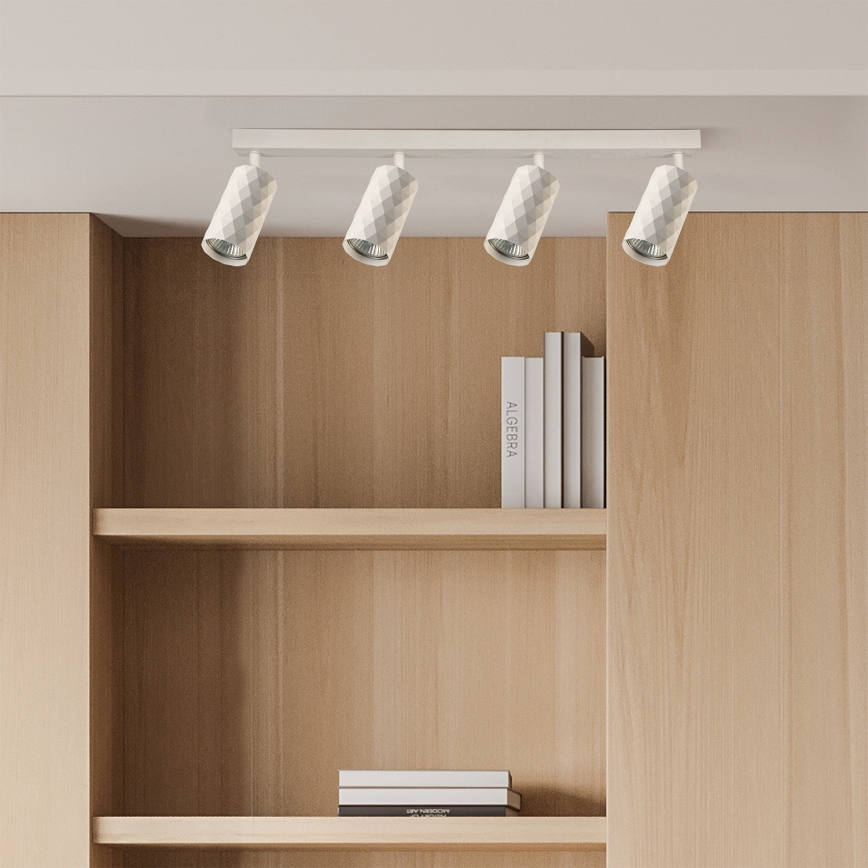 Brilagi - Димируемо LED RGBW точково осветително тяло SELE DIAMANT 4xGU10/4,8W/230V 3000K бяло + дистанционно управление
