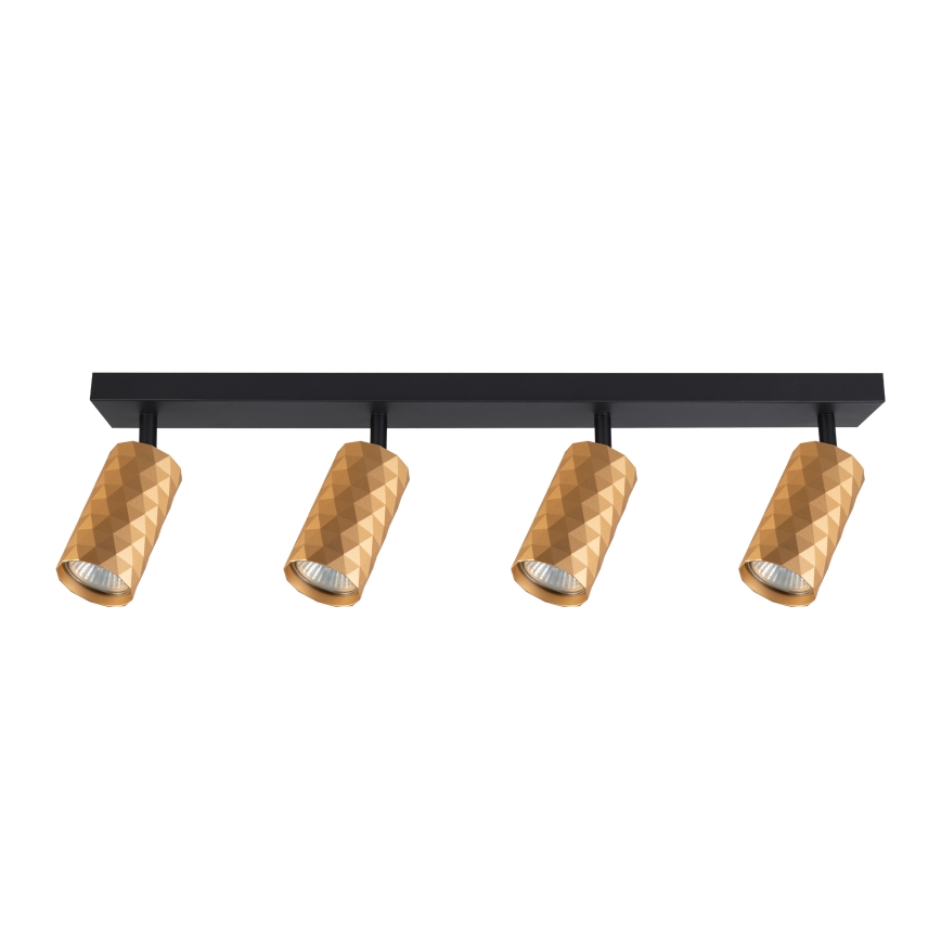 Brilagi - LED RGBW димируемо точково осветително тяло SELE DIAMANT 4xGU10/4,8W/230V 3000K златисто + дистанционно управление