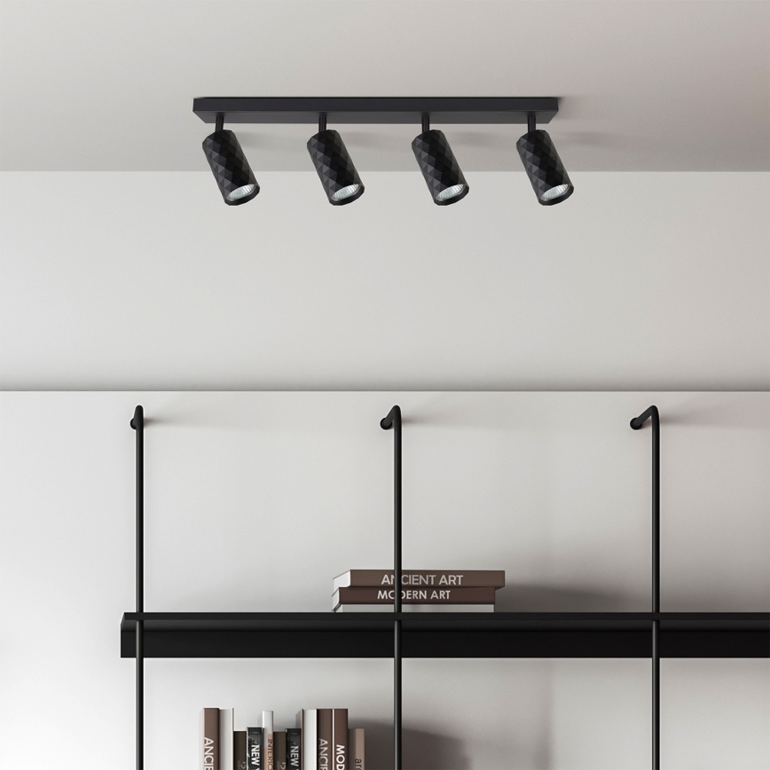 Brilagi - LED RGBW димируемо точково осветително тяло SELE DIAMANT 4xGU10/6,5W/230V 2700-6500K Wi-Fi черно