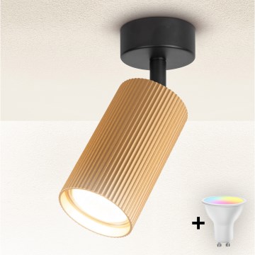 Brilagi - LED RGBW димируемо точково осветително тяло SELE MODERN 1xGU10/4,8W/230V 3000K златисто + дистанционно управление