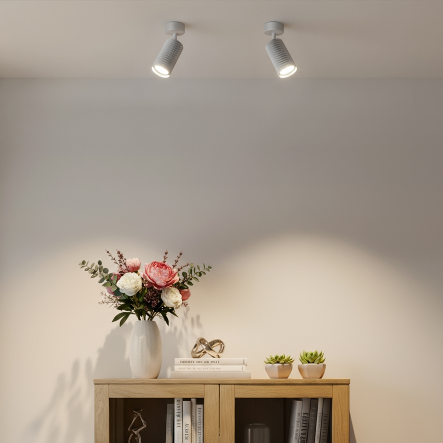 Brilagi - LED RGBW димируемо точково осветително тяло SELE MODERN 1xGU10/4,8W/230V 3000K бяло + дистанционно управление