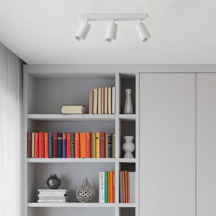 Brilagi - Димируемо LED RGBW точково осветително тяло SELE MODERN 3xGU10/4,8W/230V 3000K бяло + дистанционно управление