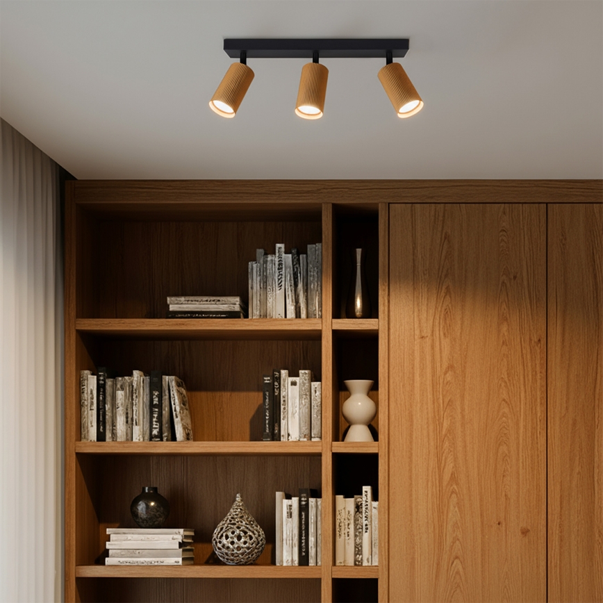 Brilagi - LED RGBW димируемо точково осветително тяло SELE MODERN 3xGU10/4,8W/230V 3000K златисто + дистанционно управление