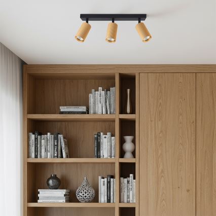 Brilagi - LED RGBW димируемо точково осветително тяло SELE MODERN 3xGU10/4,8W/230V 3000K златисто + дистанционно управление