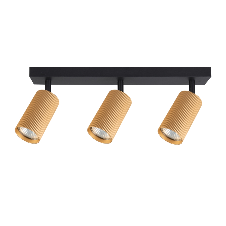 Brilagi - LED RGBW димируемо точково осветително тяло SELE MODERN 3xGU10/4,8W/230V 3000K златисто + дистанционно управление