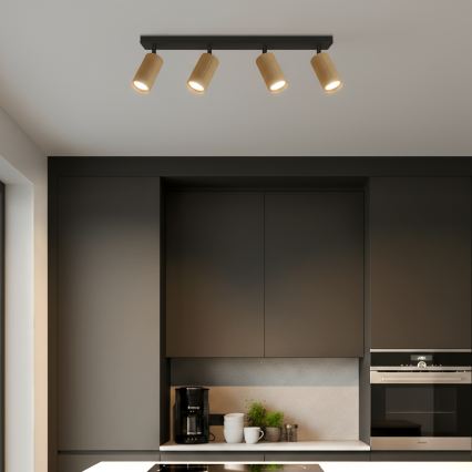 Brilagi - LED RGBW димируемо точково осветително тяло SELE MODERN 4xGU10/4,8W/230V 3000K златисто + дистанционно управление