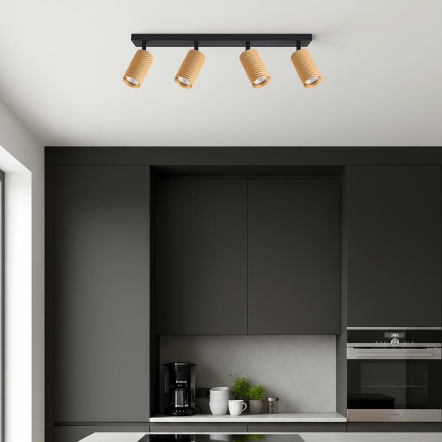 Brilagi - LED RGBW димируемо точково осветително тяло SELE MODERN 4xGU10/6,5W/230V 2700-6500K Wi-Fi златисто