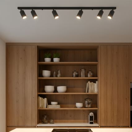 Brilagi - LED RGBW димируемо точково осветително тяло SELE MODERN 6xGU10/6,5W/230V 2700-6500K Wi-Fi черно