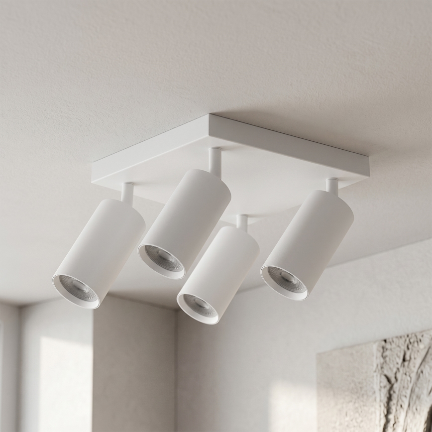 Brilagi - LED RGBW димируемо точково осветително тяло SELE SQUARE 4xGU10/6,5W/230V 2700-6500K бяло