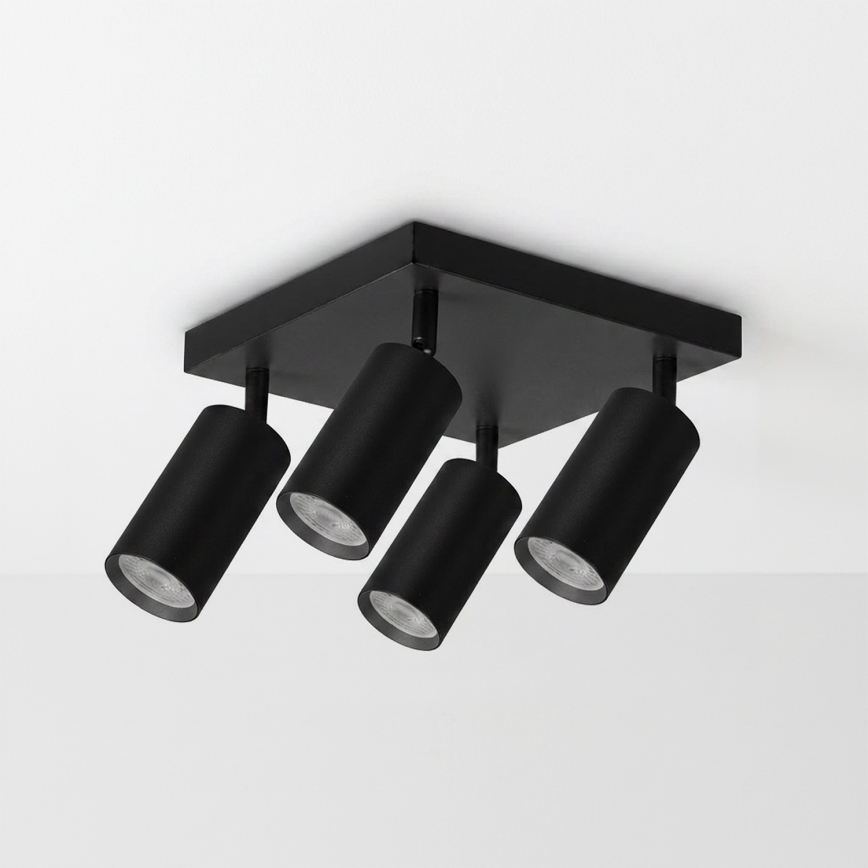 BRILAGI - LED RGBW димируемо точково осветително тяло SELE SQUARE 4xGU10/6,5W/230V 2700-6500K черно