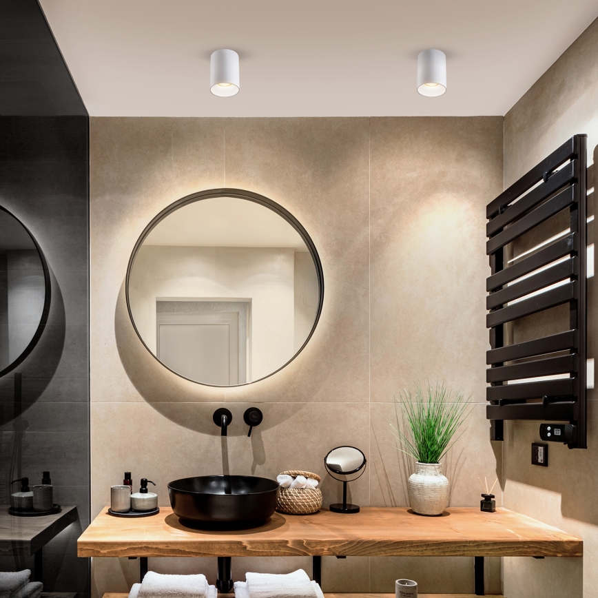 Brilagi - LED RGBW димируемо точково осветително тяло TRINE 1xGU10/4,8W/230V 3000K бяло + дистанционно управление