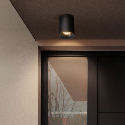 Brilagi - LED RGBW димируемо точково осветително тяло TRINE 1xGU10/4,8W/230V 3000K черно + дистанционно управление