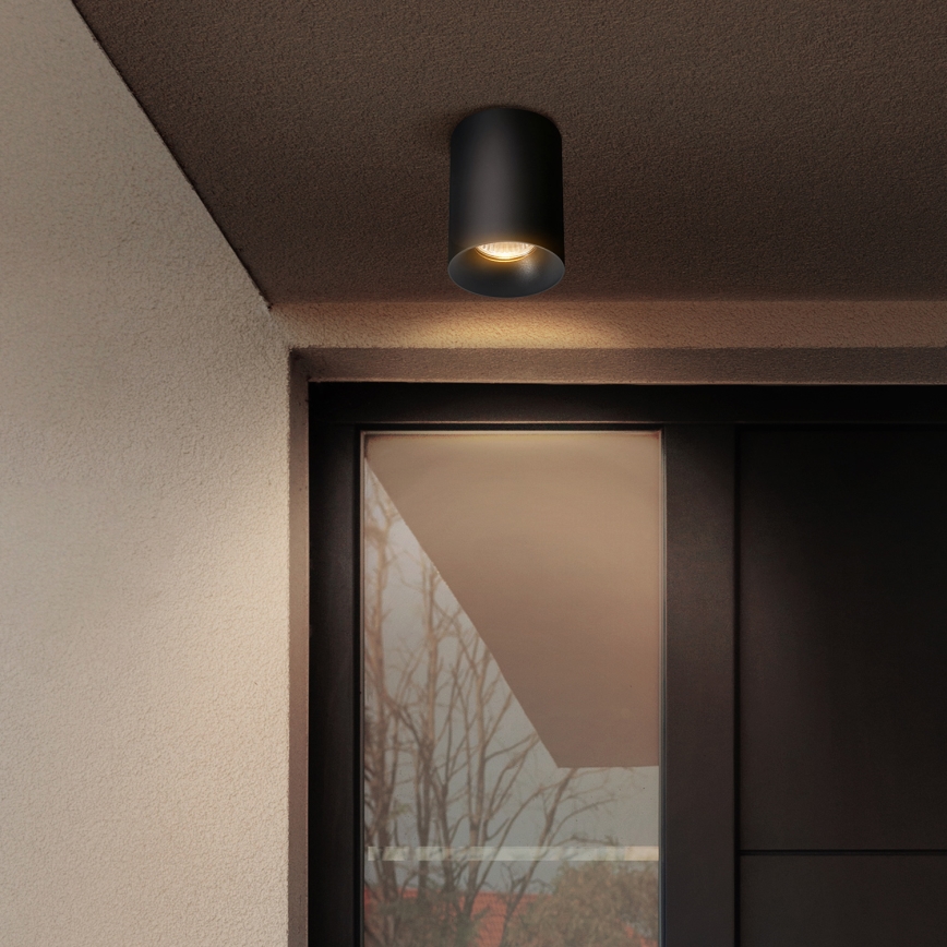 Brilagi - LED RGBW димируемо точково осветително тяло TRINE 1xGU10/4,8W/230V 3000K черно + дистанционно управление