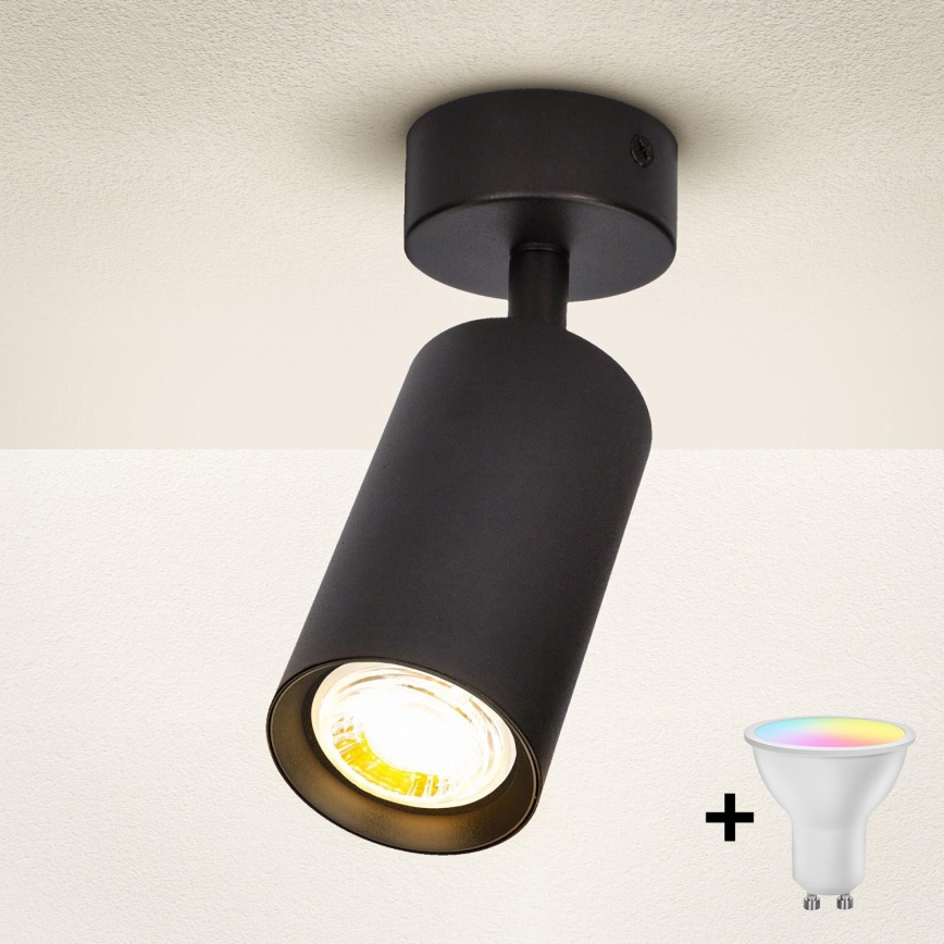 Brilagi - LED RGBW димируемо точково осветително тяло SELE 1xGU10/6,5W/230V 2700-6500K черно