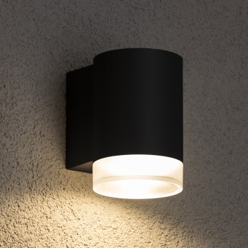 Brilagi - LED RGBW димируемо външно стенно осветително тяло MATERA 1xGU10/6W/230V 3000K IP54 черно