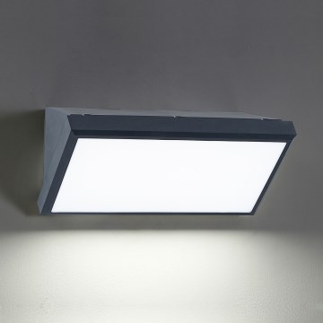 Brilagi - LED RGBW димируемо външно стенно осветително тяло TRIANGLE 1xE27/15W/230V 2700-6500K IP65 антрацит