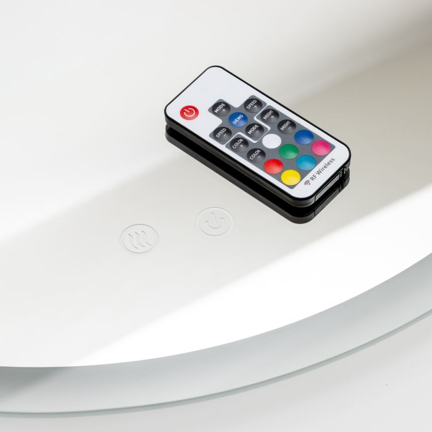 Brilagi - LED RGBW огледало за баня с подгряване CLARA PRO LED/19W/230V Ø 60 см IP44 CRI 90 димируемо + CCT + дистанционно управление