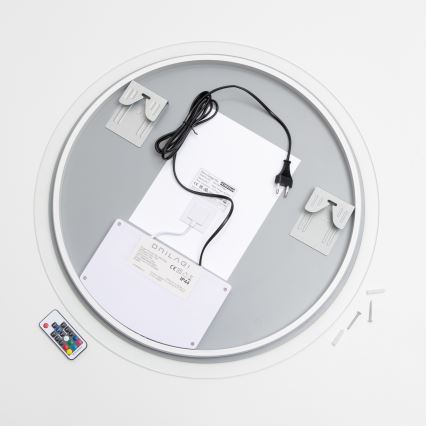 Brilagi - LED RGBW огледало за баня с подгряване CLARA PRO LED/19W/230V Ø 60 см IP44 CRI 90 димируемо + CCT + дистанционно управление