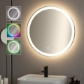 BRILAGI - LED RGBW подгряващо огледало за баня AVA PRO LED/18W/230V Ø 60 cm IP44 CRI 90 димируемо + CCT