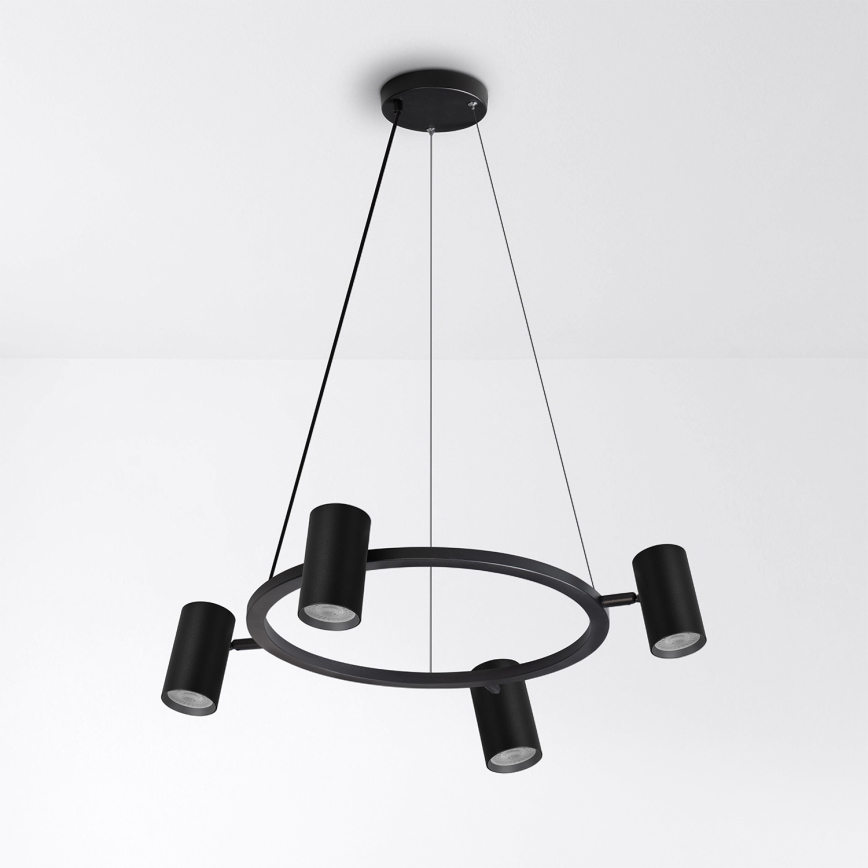 Brilagi - LED RGBW димируем полилей на кабел SELE 4xGU10/6,5W/230V 2700-6500K черен