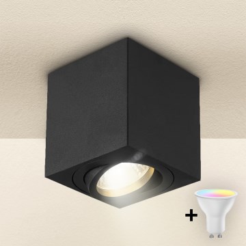 Brilagi - LED RGBW точково осветително тяло MIA с димиране 1xGU10/30W/230V 3000K Wi-Fi 84x80 mm черно