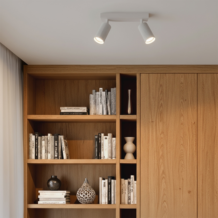 Brilagi - LED RGBW димируемо точково осветително тяло SELE MODERN 2xGU10/4,8W/230V 3000K бяло + дистанционно управление