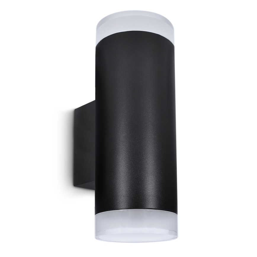 Brilagi - LED RGBW димируемо външно стенно осветително тяло MATERA 2xGU10/4,8W/230V 3000K IP54 черно + дистанционно управление