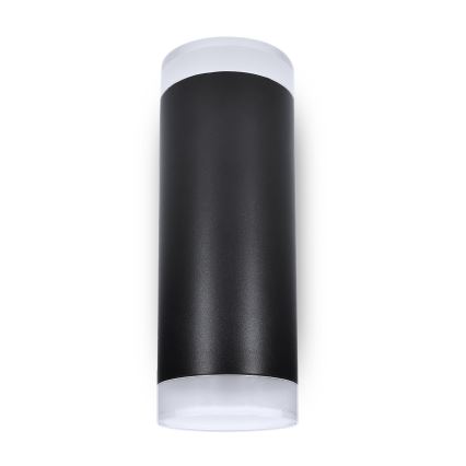 Brilagi - LED RGBW димируемо външно стенно осветително тяло MATERA 2xGU10/4,8W/230V 3000K IP54 черно + дистанционно управление