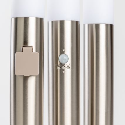BRILAGI - LED RGBW димируема външна лампа ELIA 1xE27/6,5W/230V 2700-6500K IP44 Wi-Fi 100 см матов хром