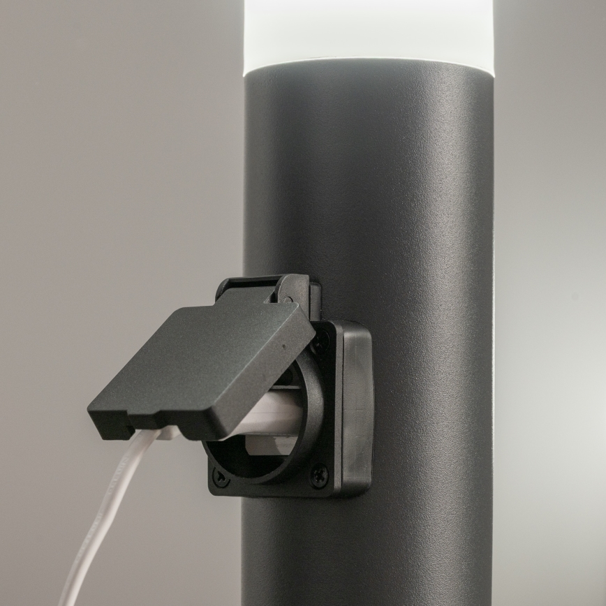 BRILAGI - LED RGBW димируема външна лампа с контакт ELIA 1xE27/6,5W/230V 2700-6500K IP44 Wi-Fi 50 cm антрацит