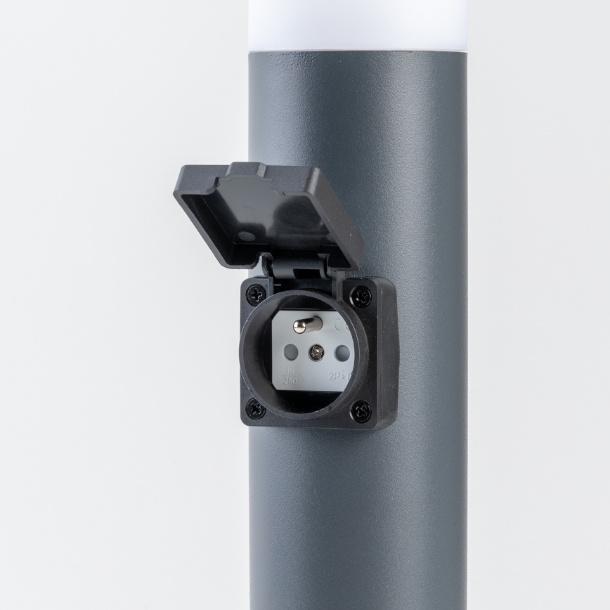 BRILAGI - LED RGBW димируема външна лампа с контакт ELIA 1xE27/6,5W/230V 2700-6500K IP44 Wi-Fi 50 cm антрацит